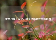 使命召唤 5 汉化，赋予经典游戏全新魅力