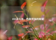 DNF决斗场，热血竞技的殿堂