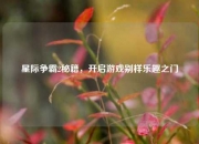 星际争霸2秘籍，开启游戏别样乐趣之门