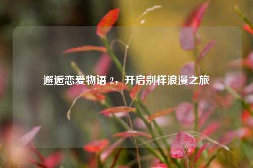 邂逅恋爱物语 2，开启别样浪漫之旅