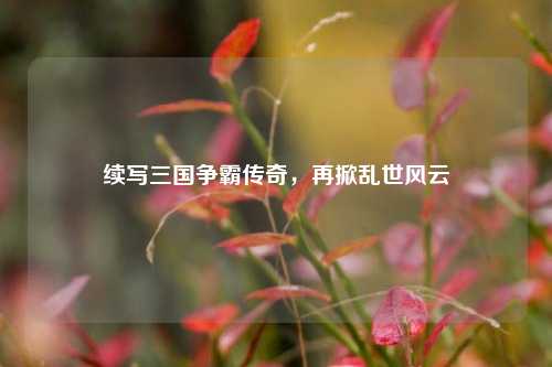 续写三国争霸传奇，再掀乱世风云