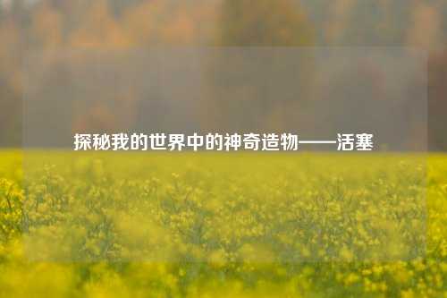探秘我的世界中的神奇造物——活塞