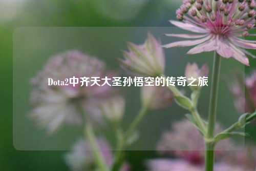 Dota2中齐天大圣孙悟空的传奇之旅