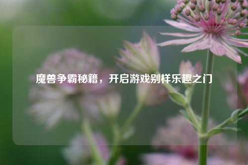 魔兽争霸秘籍，开启游戏别样乐趣之门