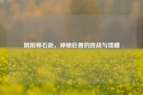 阴阳师石距,神秘巨兽的挑战与馈赠