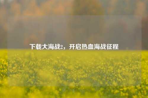 下载大海战2,开启热血海战征程