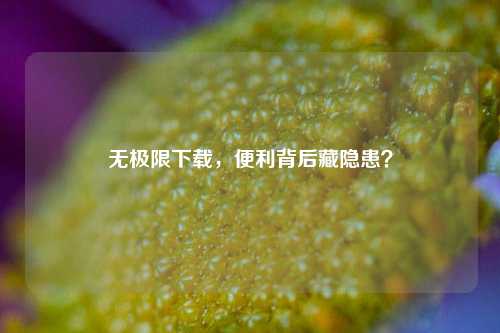 无极限下载，便利背后藏隐患？
