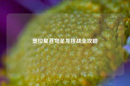 奥拉星苍穹圣龙挑战全攻略