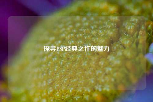 探寻PSP经典之作的魅力